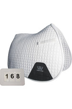 2022 Woof Wear General Purpose Saddle Cloth & Dressage Number Holder Bundle WS0001/19 - White